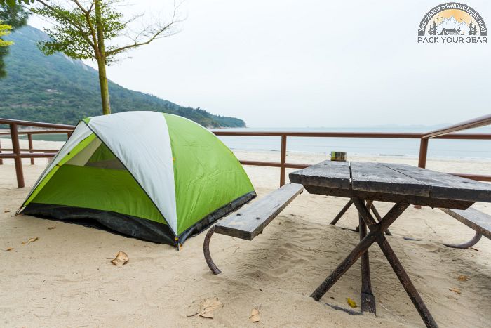 Install Tent In Beach