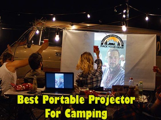 movie projector camping