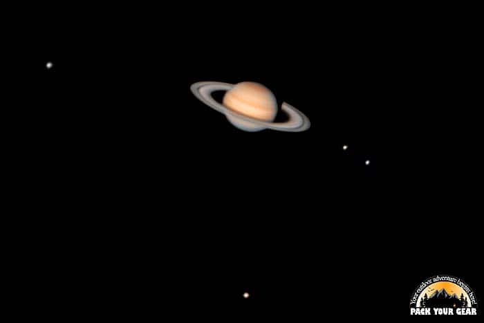 How Big Does Saturn Show Up In The Telescope?