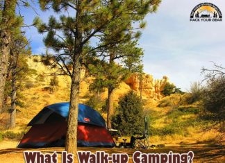 What is walk-up camping?
